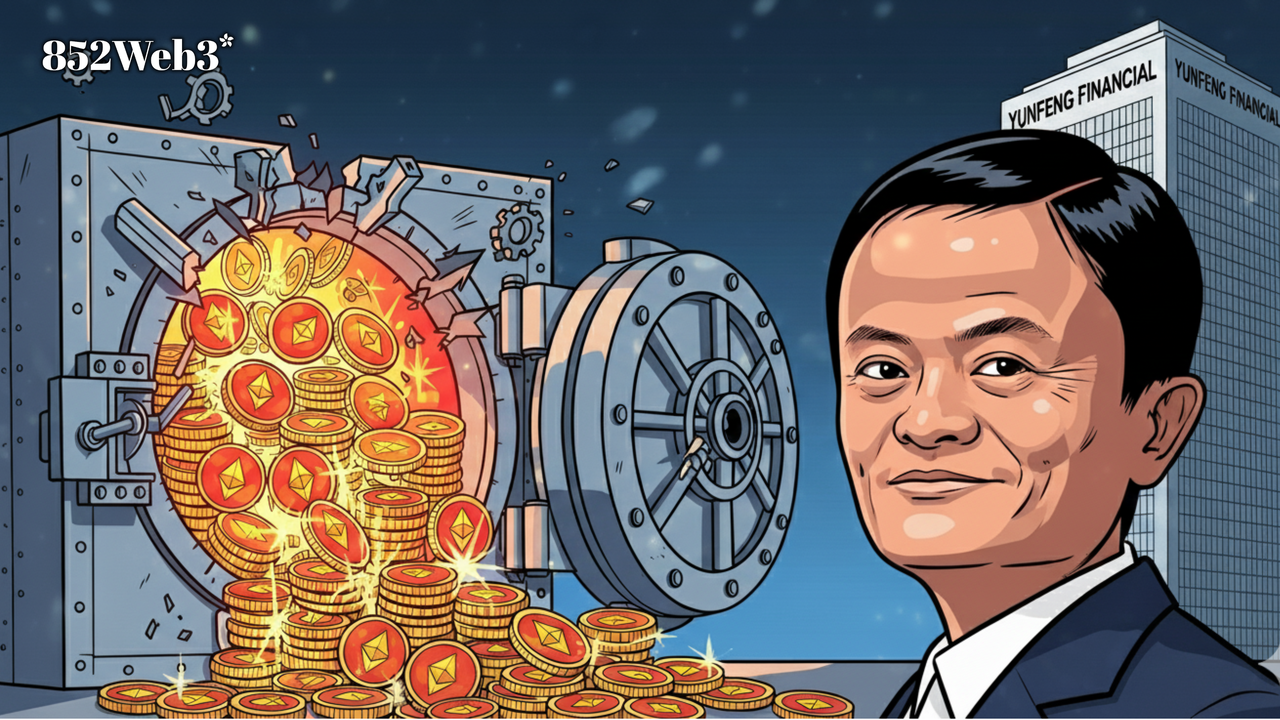 馬雲背後的 ETH 戰略：雲鋒金融入手 10,000 枚以太坊